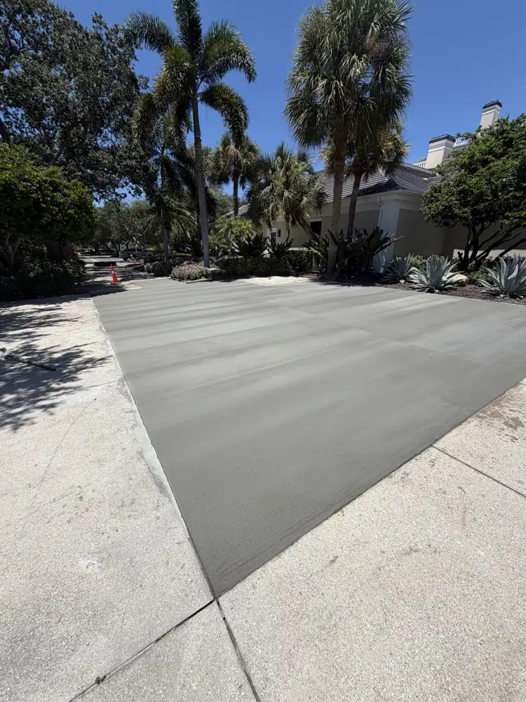 Finished loading bay repour at The Oaks Club in Osprey, Florida